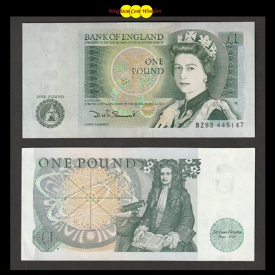 Bank of England £1 Note (BZ83 445147)